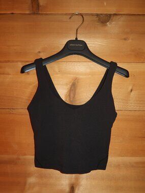Lululemon Align Tank Top With Built In Sports Bra in Black